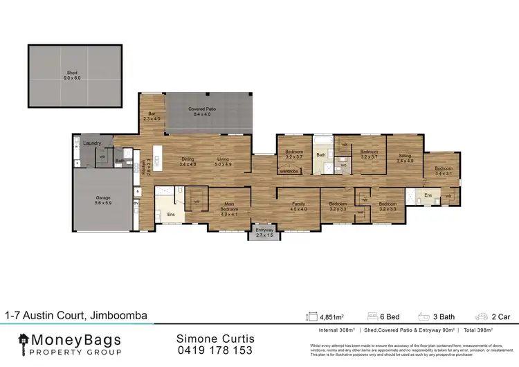 Floorplan of Homely house listing, 1 Austin Court, Jimboomba QLD 4280
