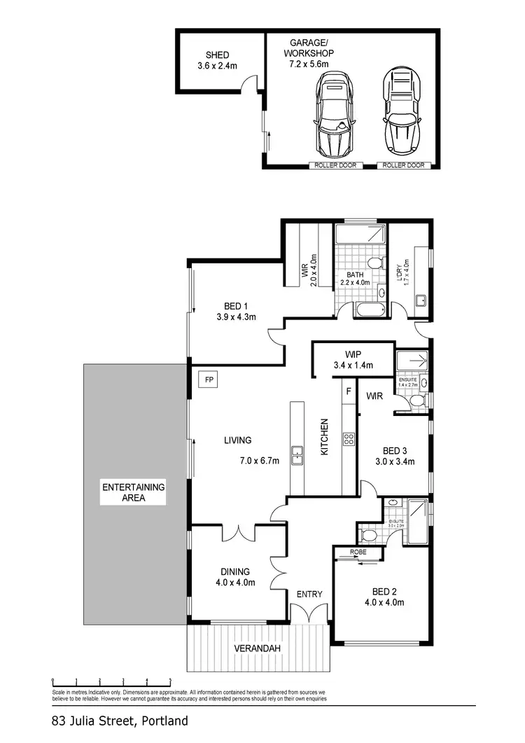 Floorplan of Homely house listing, 83 Julia Street, Portland VIC 3305