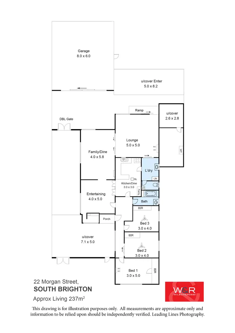 Floorplan of Homely house listing, 22 Morgan Street, South Brighton SA 5048