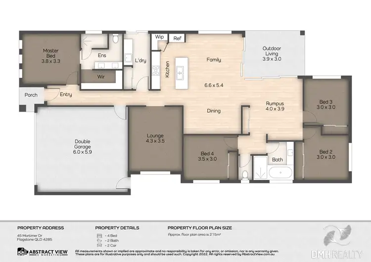 Floorplan of Homely house listing, 45 Mortimer Drive, Flagstone QLD 4280