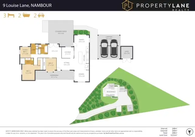 Floorplan of Homely house listing, 9 Louise Lane, Nambour QLD 4560