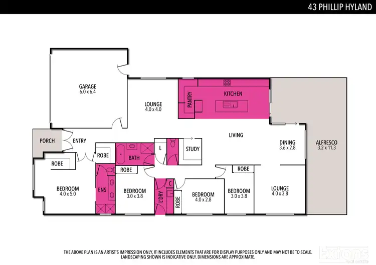 Floorplan of Homely house listing, 43 PHILLIP HYLAND DRIVE, Yarrawonga VIC 3730