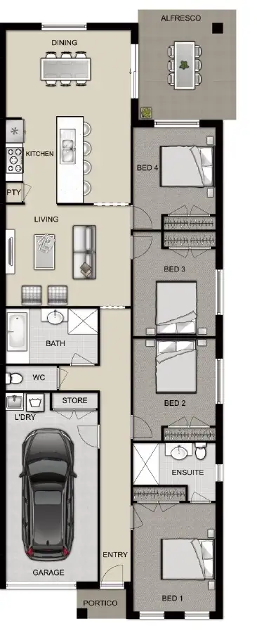 Floorplan of Homely semi-detached listing, 21B Lancing Avenue, Sussex Inlet NSW 2540