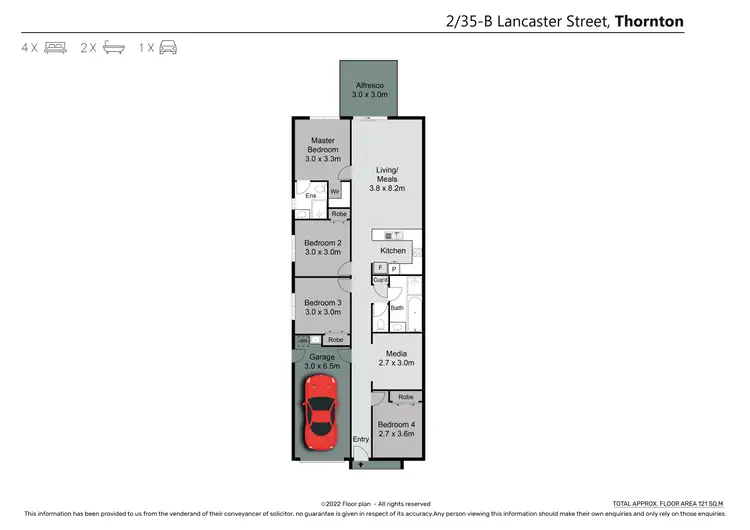 Floorplan of Homely house listing, 1/35 Lancaster Street, Thornton NSW 2322