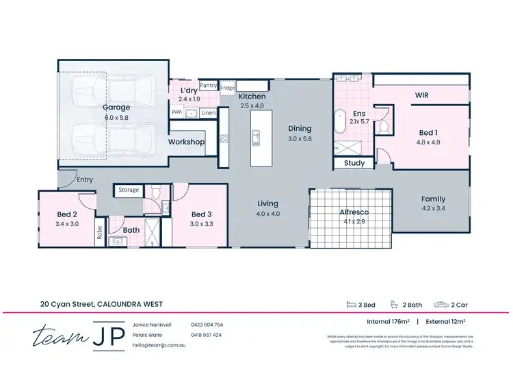 Floorplan of Homely house listing, 20 Cyan Street, Caloundra West QLD 4551