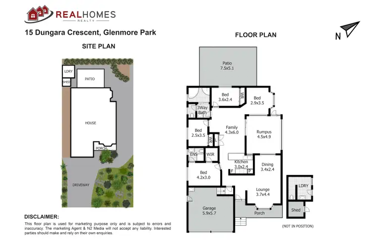 Floorplan of Homely house listing, 15 Dungara Crescent, Glenmore Park NSW 2745