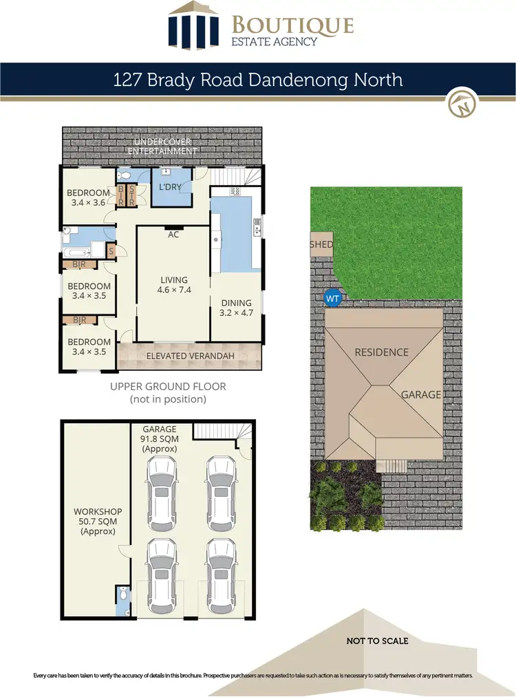 Floorplan of Homely house listing, 127 Brady Road, Dandenong North VIC 3175