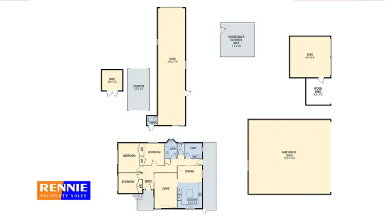 Floorplan of Homely rural property listing, 69 Downings Road, Cowwarr VIC 3857