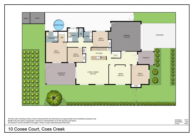 Floorplan of Homely house listing, 10 Cooee Court, Coes Creek QLD 4560