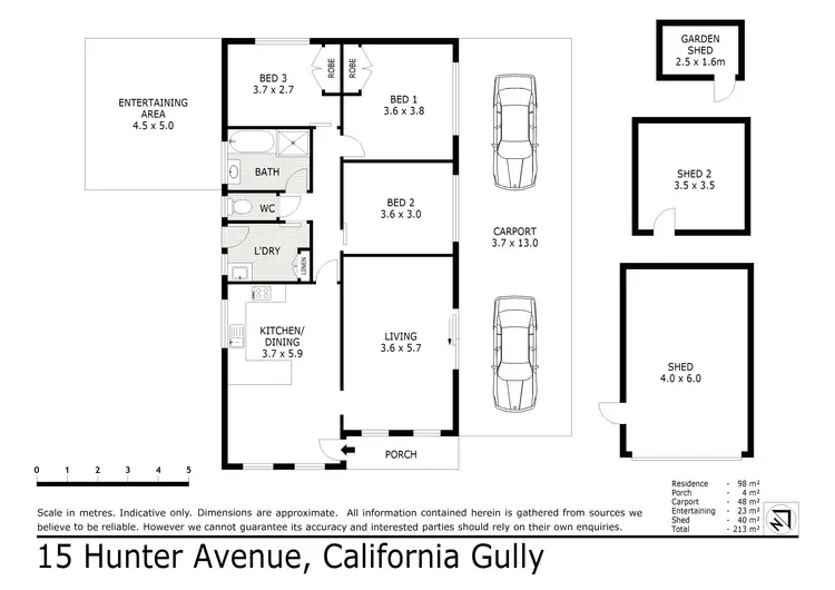 Floorplan of Homely house listing, 15 Hunter Avenue, California Gully VIC 3556