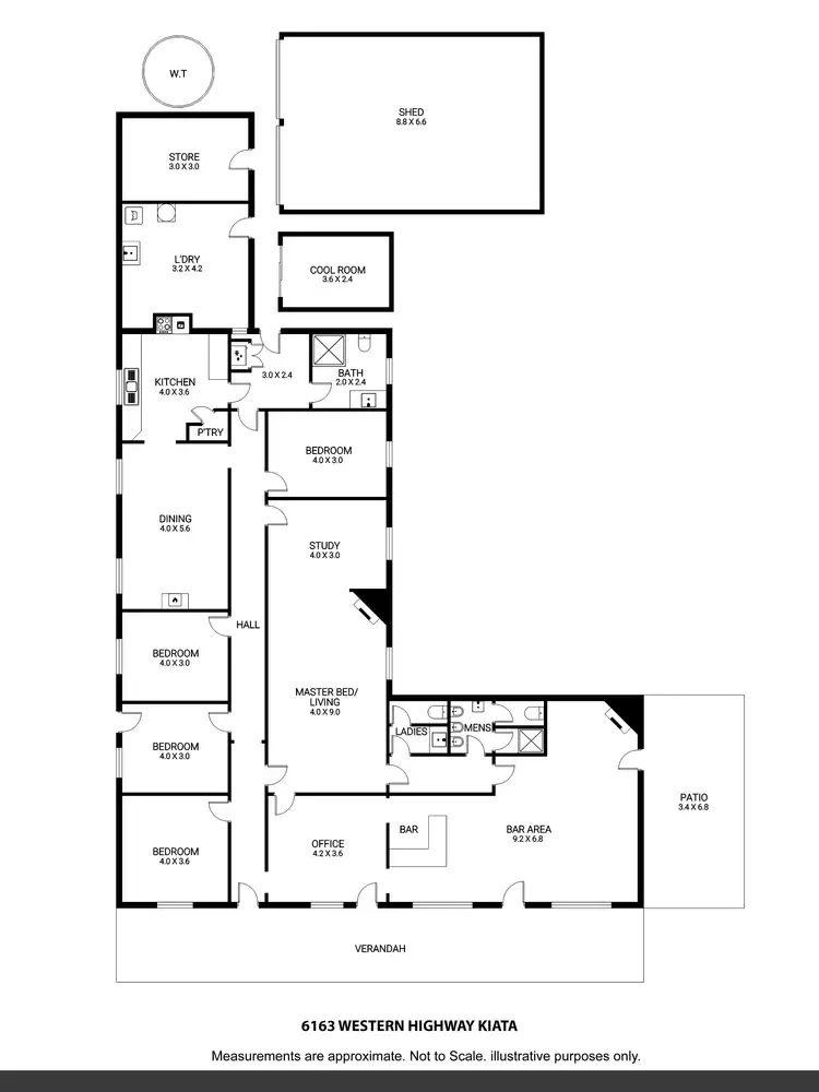 Floorplan of Homely house listing, 6163 Western Highway, Kiata VIC 3418