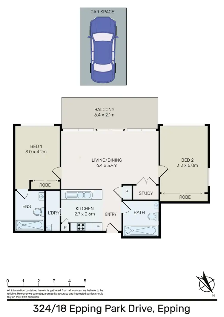 Floorplan of Homely apartment listing, 324/18 Epping Park Drive, Epping NSW 2121