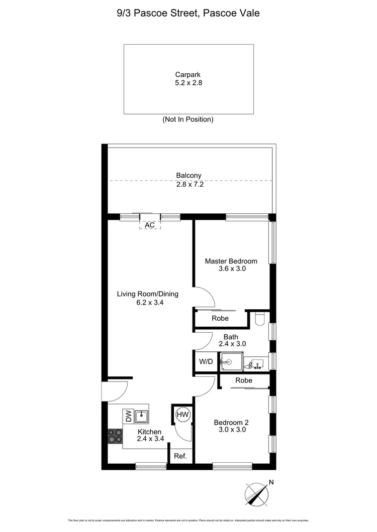 Floorplan of Homely apartment listing, 9/3 Pascoe Street, Pascoe Vale VIC 3044