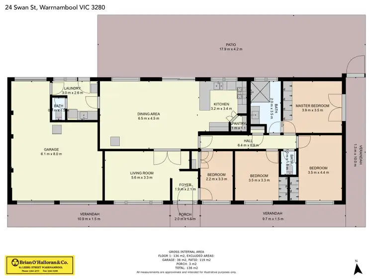 Floorplan of Homely house listing, 24 Swan Street, Warrnambool VIC 3280