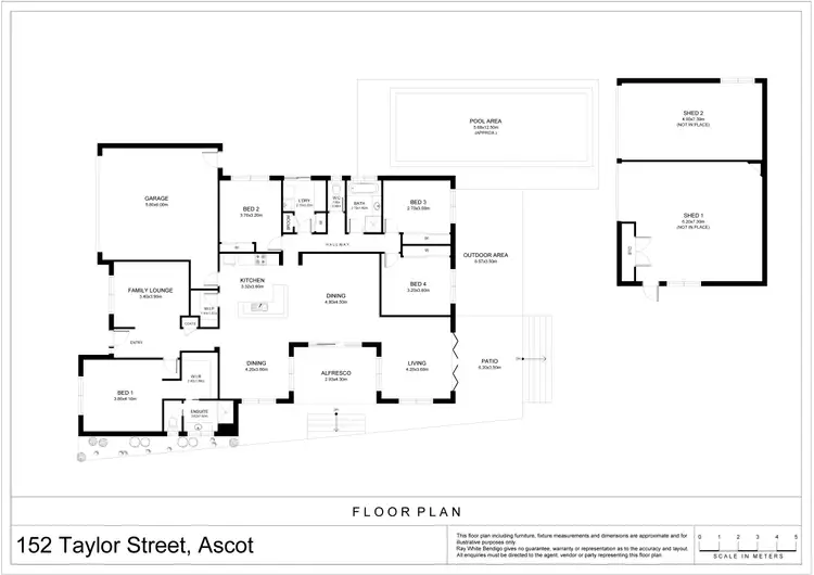 Floorplan of Homely house listing, 152 Taylor Street, Ascot VIC 3551