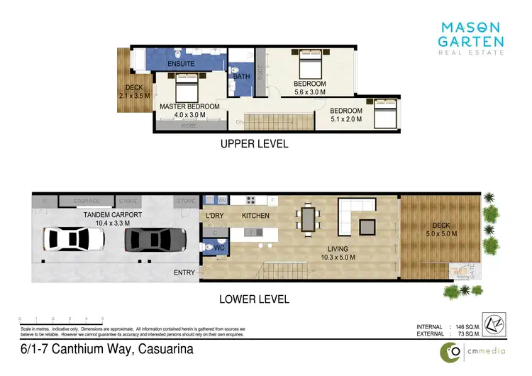 Floorplan of Homely unit listing, 6/1-7 Canthium Way, Casuarina NSW 2487