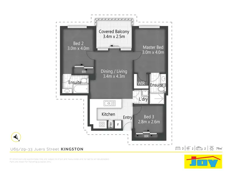Floorplan of Homely apartment listing, 65/29 Juers Street, Kingston QLD 4114