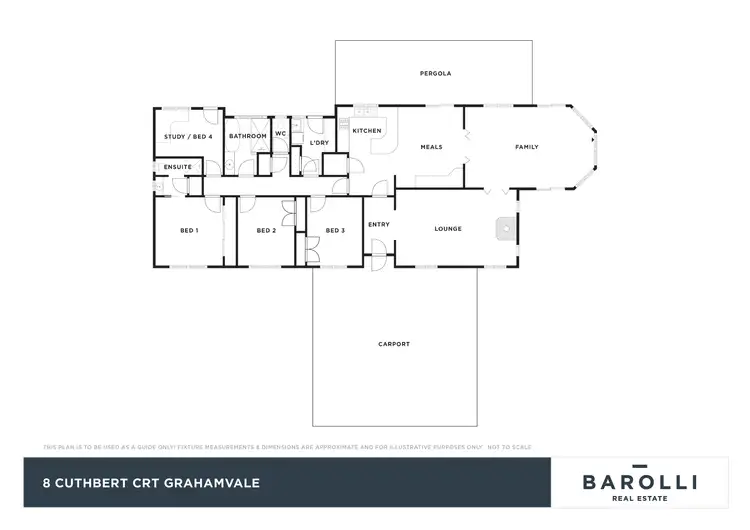 Floorplan of Homely house listing, 8 Cuthbert Court, Grahamvale VIC 3631