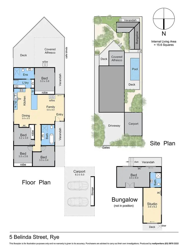 Floorplan of Homely house listing, 5 Belinda Street, Rye VIC 3941