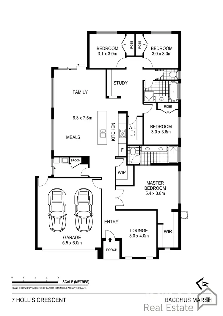 Floorplan of Homely house listing, 7 Hollis Crescent, Bacchus Marsh VIC 3340