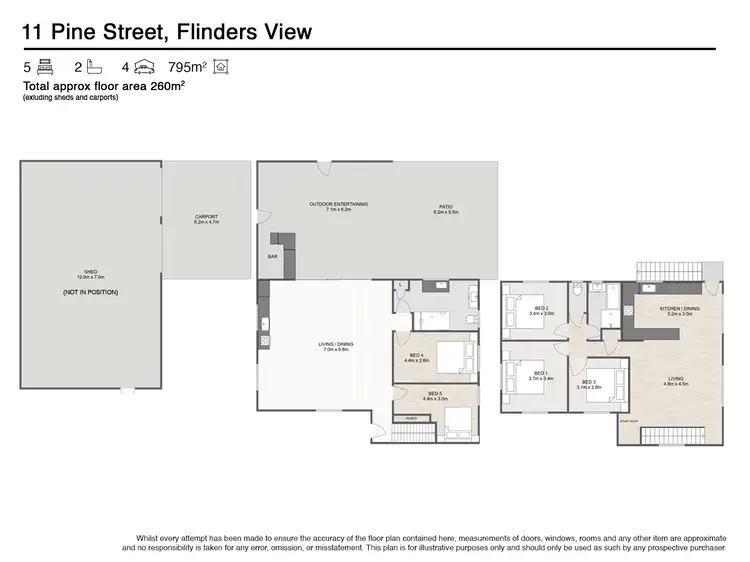 Floorplan of Homely house listing, 11 Pine Street, Flinders View QLD 4305