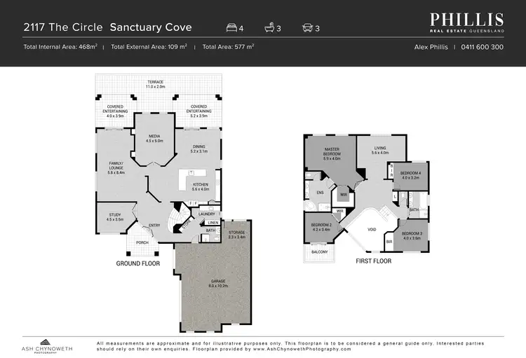 Floorplan of Homely house listing, 2117 The Circle, Sanctuary Cove QLD 4212