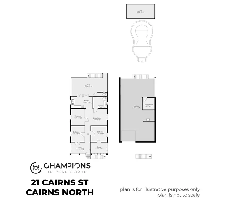Floorplan of Homely house listing, 21 Cairns Street, Cairns North QLD 4870