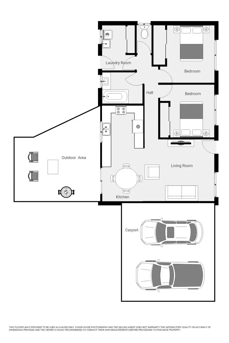 Floorplan of Homely townhouse listing, 1/42 Flamingo Drive, Mildura VIC 3500