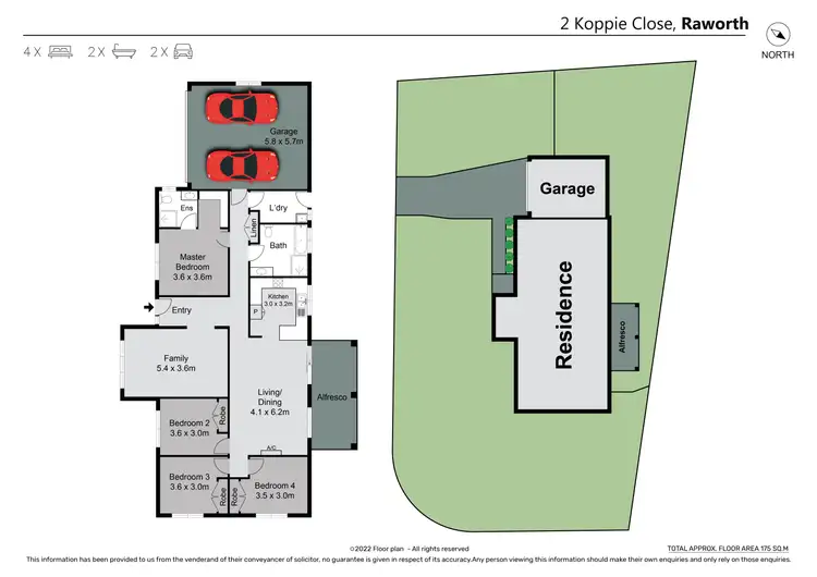 Floorplan of Homely house listing, 2 Koppie Close, Raworth NSW 2321