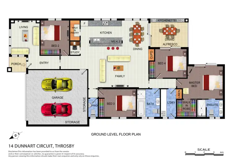 Floorplan of Homely house listing, 14 Dunnart Circuit, Throsby ACT 2914