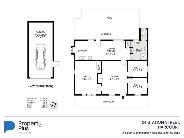 Floorplan of Homely house listing, 24 Station Street, Harcourt VIC 3453