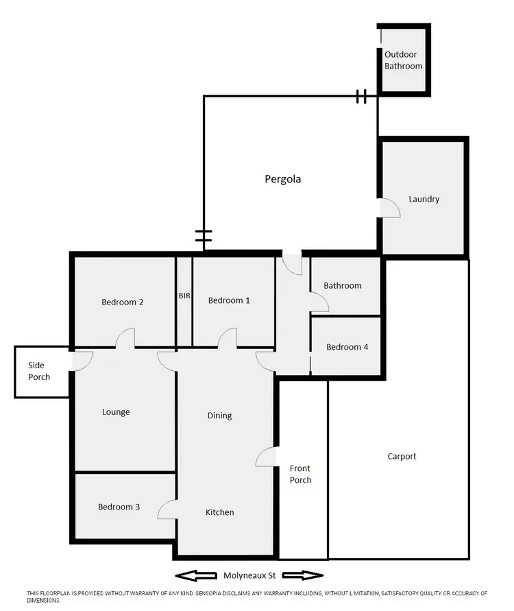 Floorplan of Homely house listing, 26 Molyneaux Street, Warracknabeal VIC 3393