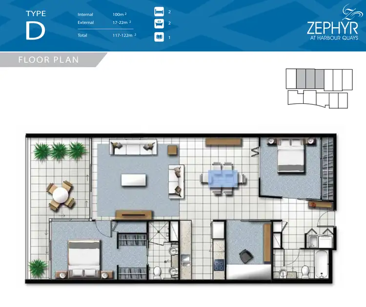 Floorplan of Homely apartment listing, 309/15 Compass Drive, Biggera Waters QLD 4216
