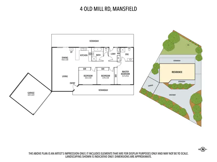 Floorplan of Homely house listing, 4 Old Mill Road, Mansfield VIC 3722