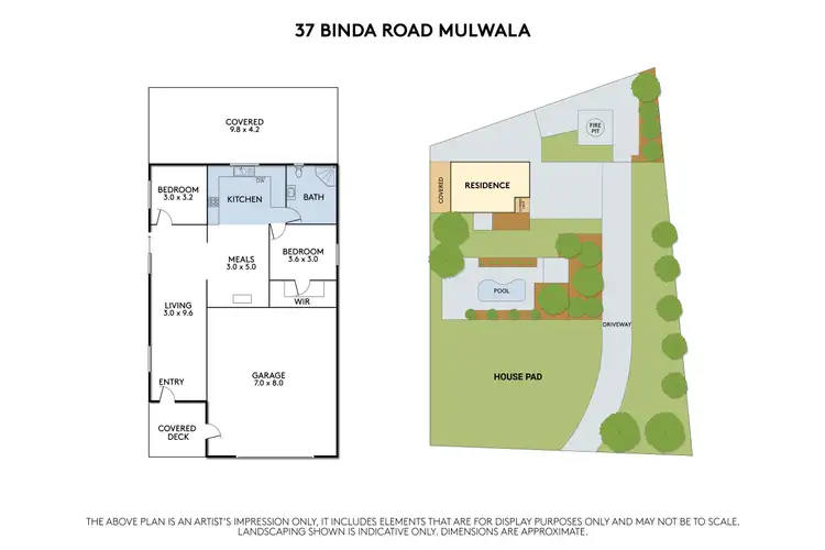Floorplan of Homely rural property listing, 37 Binda Road, Mulwala NSW 2647
