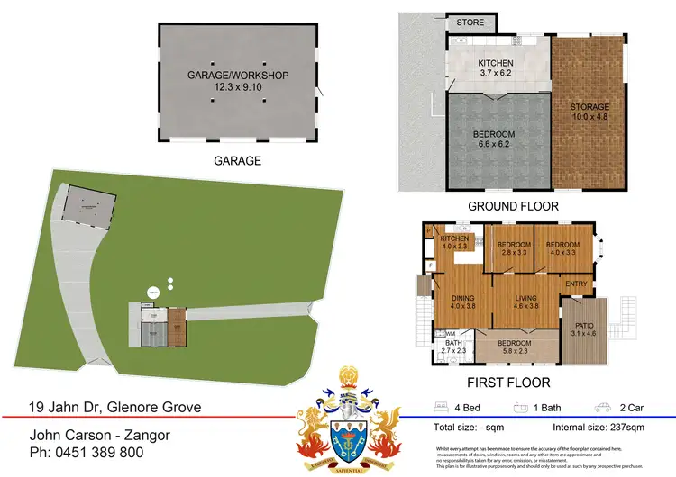 Floorplan of Homely rural property listing, 19 Jahn Drive, Glenore Grove QLD 4342