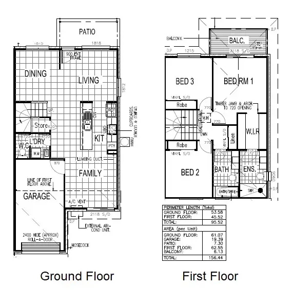 Floorplan of Homely townhouse listing, 3/103 Wain Road, Burpengary QLD 4505