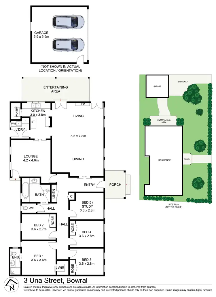 Floorplan of Homely house listing, 3 Una Street, Bowral NSW 2576