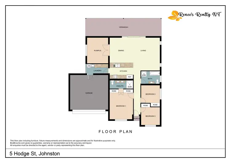 Floorplan of Homely house listing, 5 Hodge Street, Johnston NT 832