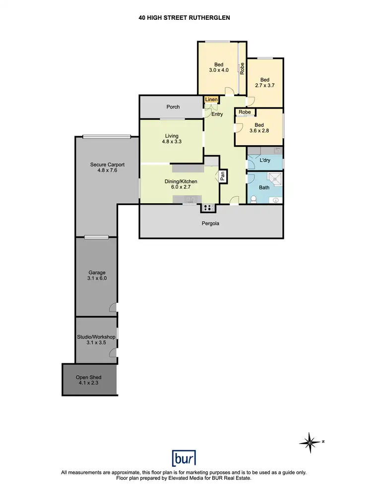 Floorplan of Homely house listing, 40 High Street, Rutherglen VIC 3685