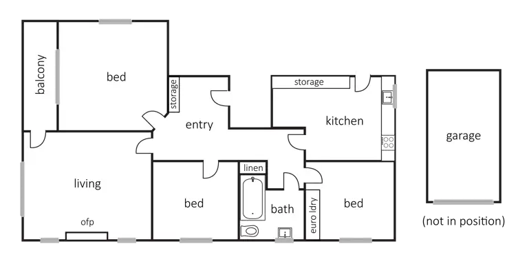 Floorplan of Homely apartment listing, 5/12 Maryville Street, Ripponlea VIC 3185