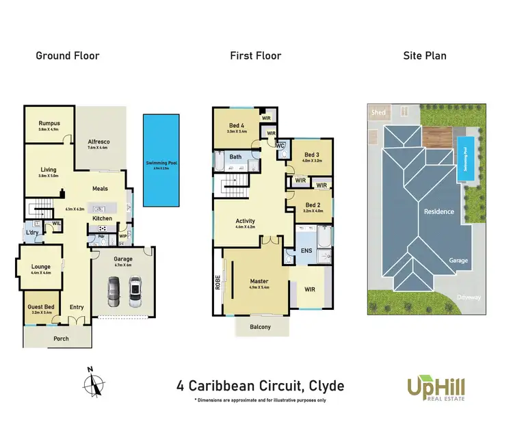 Floorplan of Homely house listing, 4 Caribbean Circuit, Clyde VIC 3978