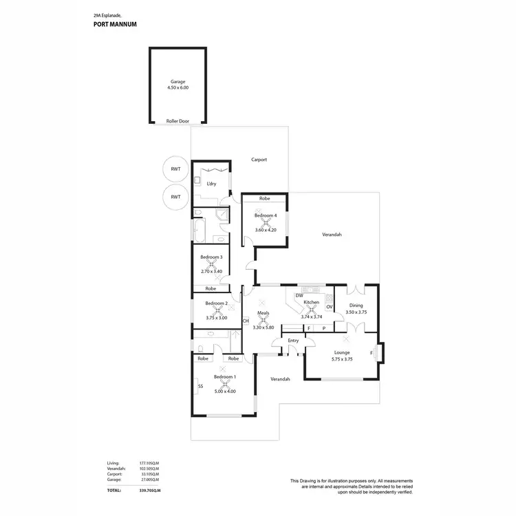 Floorplan of Homely house listing, 29A Esplanade, Mannum SA 5238