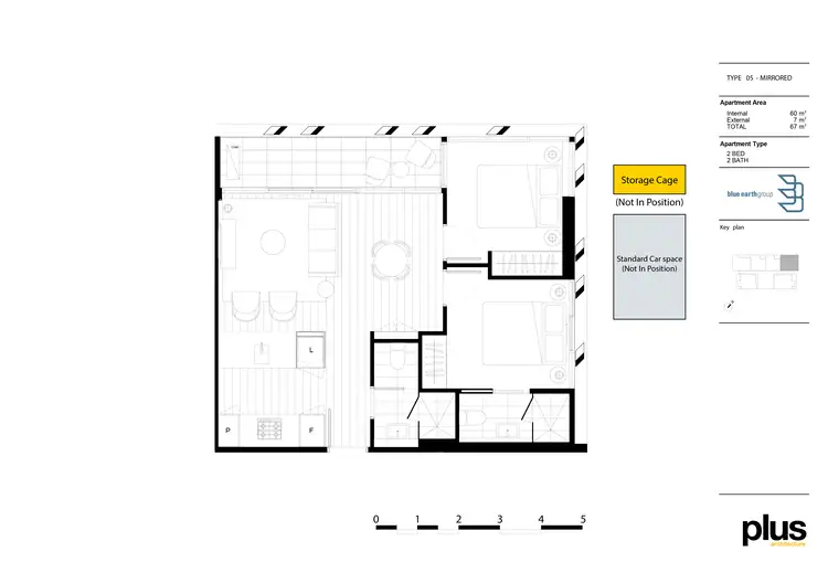 Floorplan of Homely apartment listing, 2505/89 Gladstone Street, South Melbourne VIC 3205