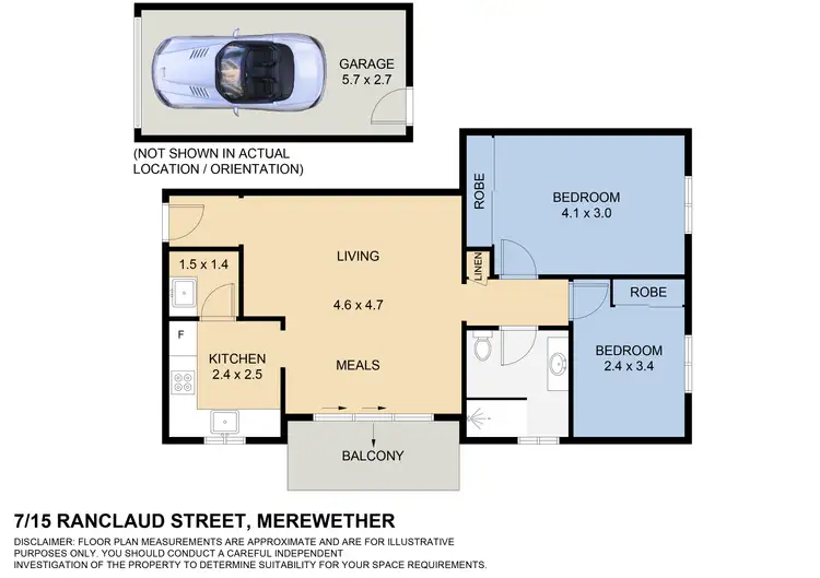 Floorplan of Homely apartment listing, 7/15 Ranclaud Street, Merewether NSW 2291