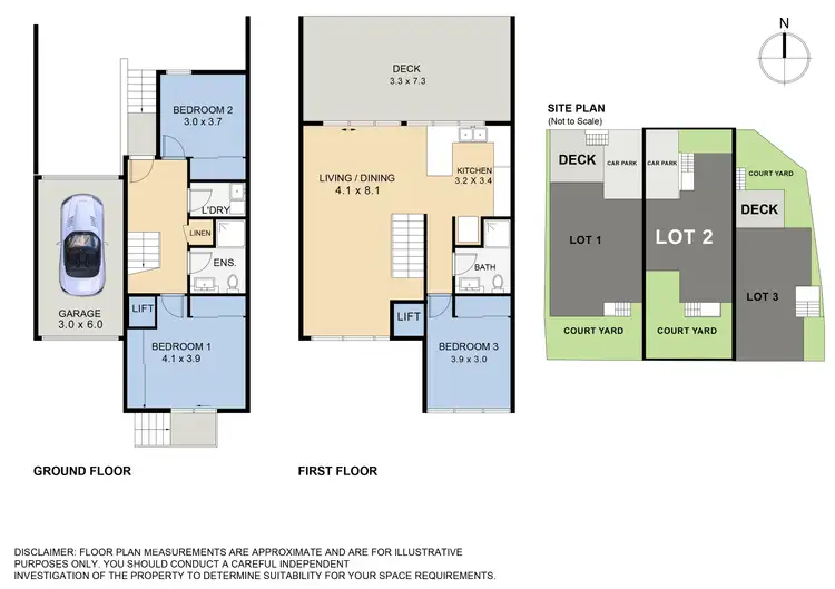 Floorplan of Homely townhouse listing, 2/8A Annie Street, Wickham NSW 2293