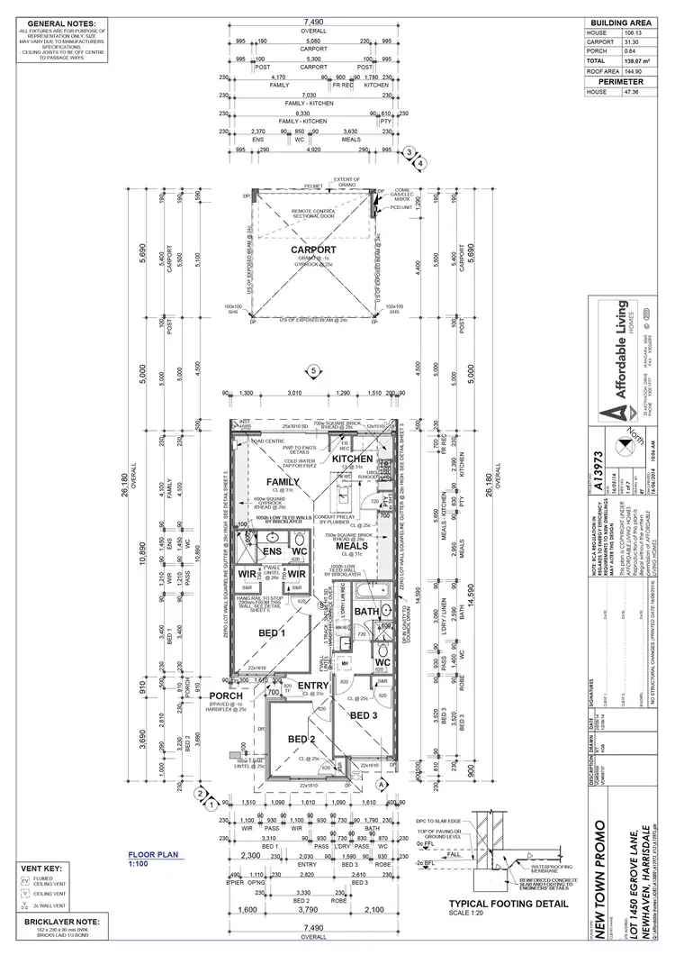 Floorplan of Homely house listing, 13 Egrove Lane, Piara Waters WA 6112