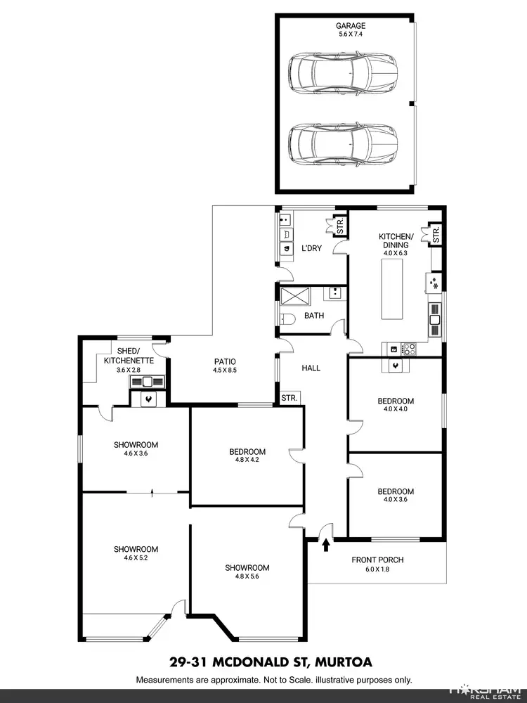 Floorplan of Homely house listing, 29-31 McDonald Street, Murtoa VIC 3390