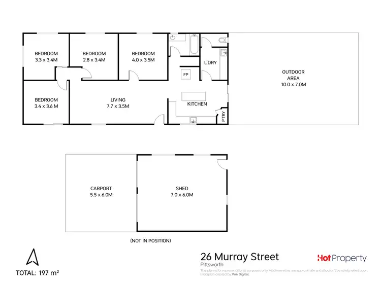 Floorplan of Homely house listing, 26 Murray Street, Pittsworth QLD 4356