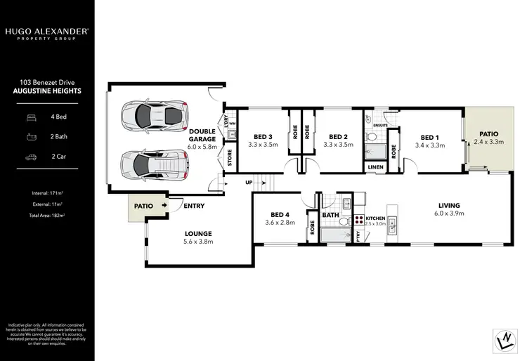 Floorplan of Homely house listing, 103 Benezet Drive, Augustine Heights QLD 4300